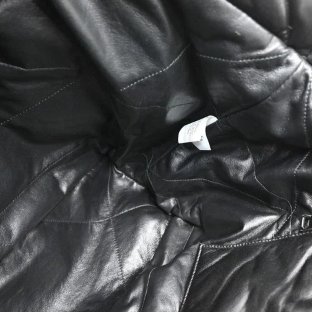 PRADA Logo Padded Hand Tote Bag Nappa Leather Black Italy 307RF799 - Picture 11 of 16